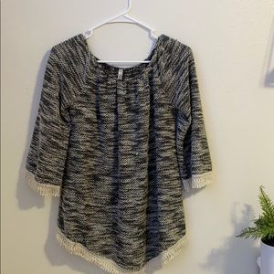 Orange Caramel Oversized off the shoulder Sweater